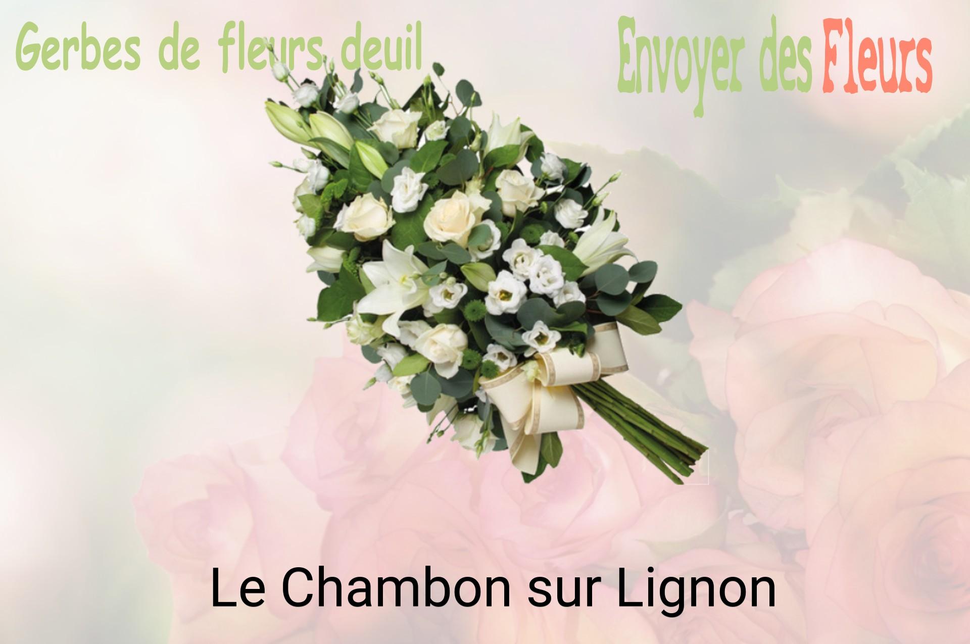 Gerbe de fleurs de deuil livrée à Le Chambon-sur-Lignon